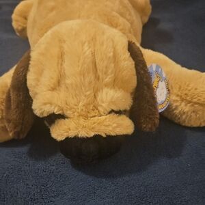 Plush Weighted Dog- Tan and Brown